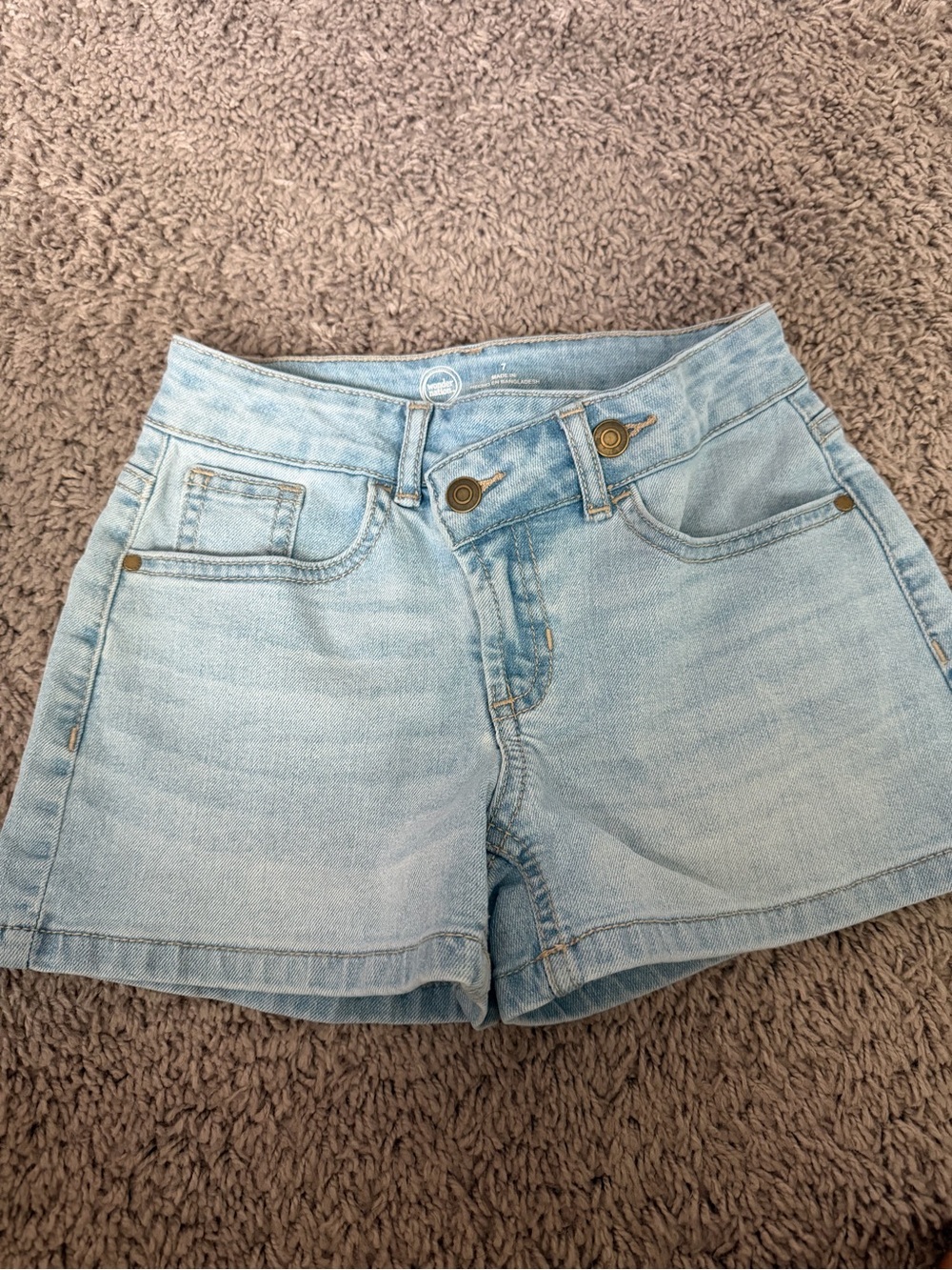 Preloved Light Wash Denim Women’s Shorts - Classic Casual